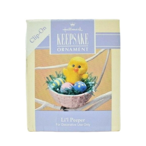 Hallmark Keepsake Ornament Lil Peeper Clip-on 1993 Easter Collection - Picture 6 of 10